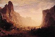 Albert Bierstadt Albert Bierstadt Looking Down Yosemite Valley Spain oil painting artist
